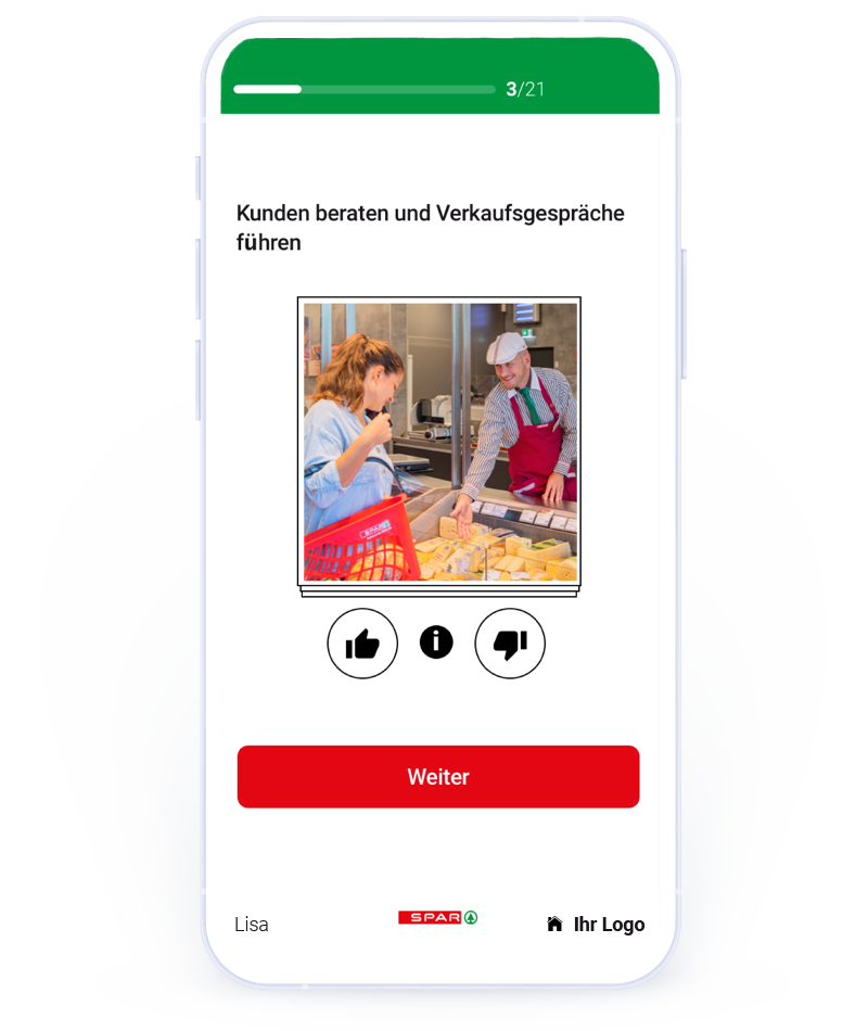Testaufgabe im Lehrlingstest von SPAR – Österreichische Warenhandels AG.